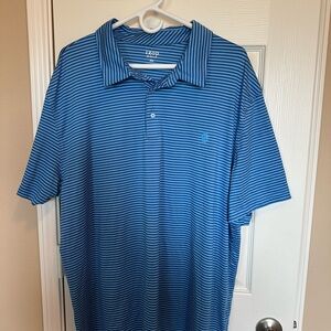 Izod Blue Polo Shirt with Stripes